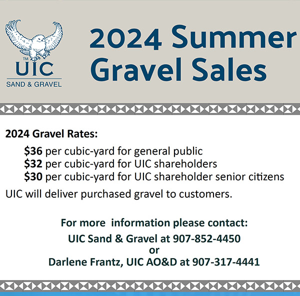 2024 Summer Gravel Sales | UIC Alaska