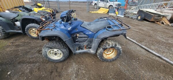 Honda Rubicon Blue side view
