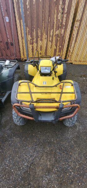 Honda Rubicon yellow front view
